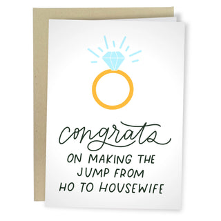 Ho To Housewife Engagement Card