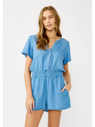 Blue Skies Chambray Romper