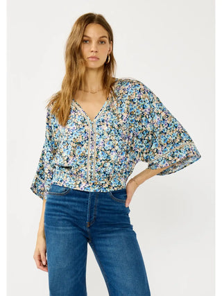 Blue Bloom Top