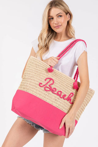 Hot Pink Girl Summer Beach Bag