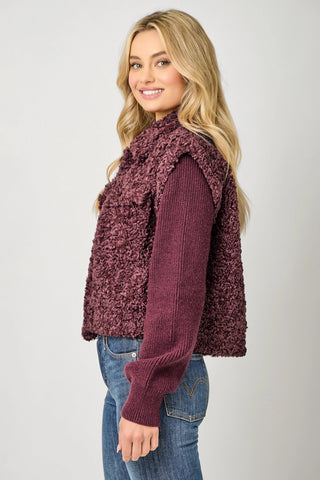 Merlot Moment Sherpa Jacket