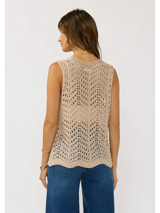 Tulum Tie Crochet Vest