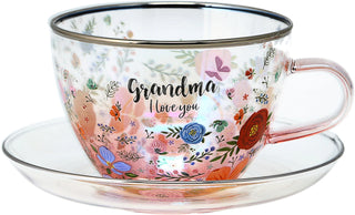 Grandma Glass Teacup Set