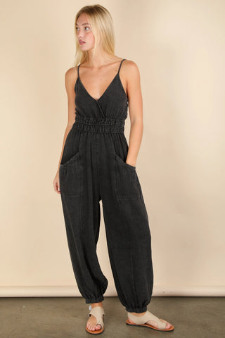 Acid Wash Jumpsuit