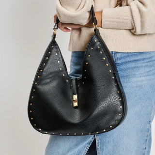 Studded Hobo Bag