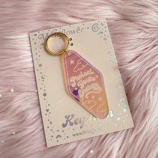 Protect Your Energy Motel Keychain