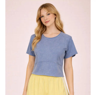 Washed Indigo Sculpt Tee