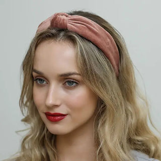 Mauve Velour Headband