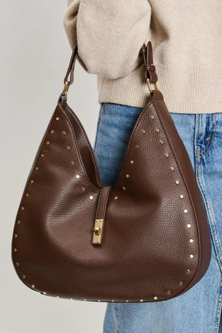 Studded Hobo Bag