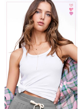 Basic Ribbed Tank Top