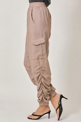 Vintage Rose Ruched Joggers