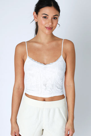 Lace Trim Cami Tank