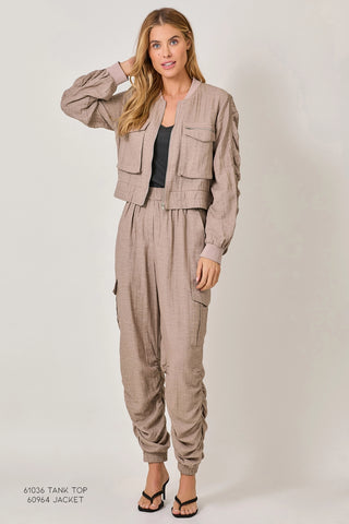 Vintage Rose Ruched Joggers