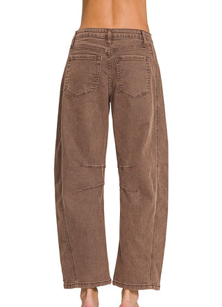 Mocha Barrel Jeans
