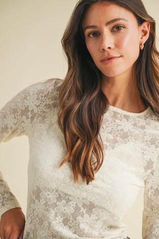 Whispering Petals Lace Top