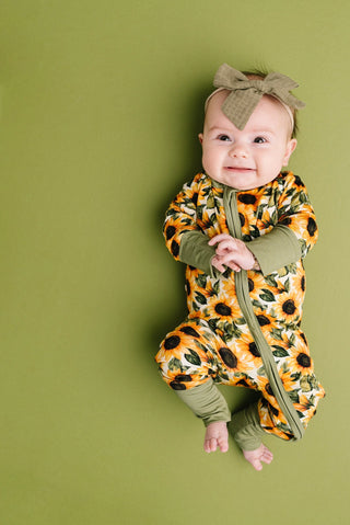 Sunflower Baby Bamboo Sleeper Onesie