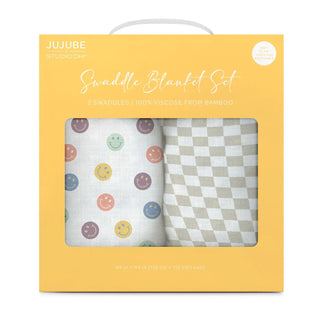 Happy Vibes Swaddle Blanket Set