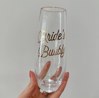 Brides Bubbly Champagne Glass