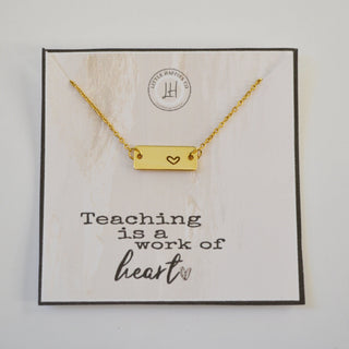 Teacher Necklace Gift