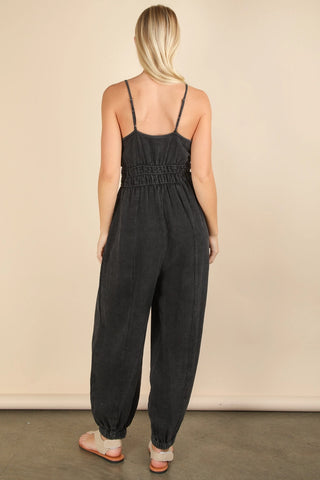 Acid Wash Jumpsuit