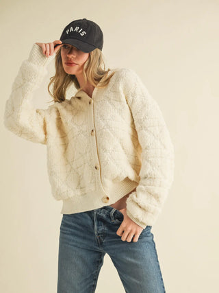 Fuzzy Knit Hoodie