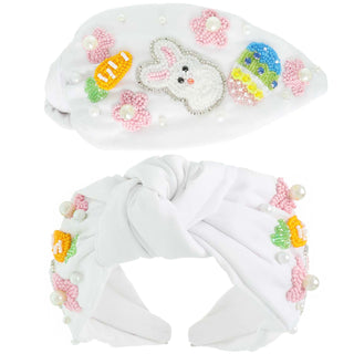 White Easter headband