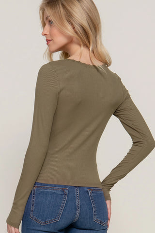 Lacey Trim Long Sleeve