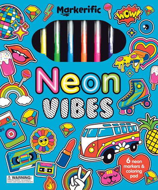 Neon Vibes Coloring Book