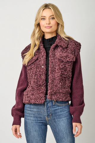 Merlot Moment Sherpa Jacket