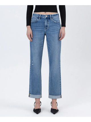 FECILITOUS High Rise Ankle Jeans