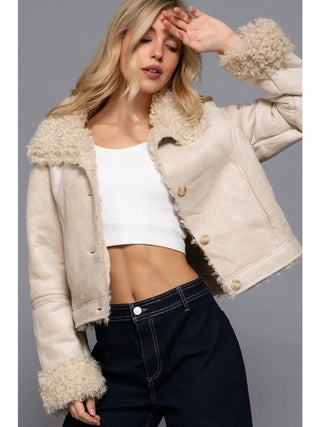 Sherpa Suede Jacket