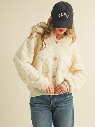 Fuzzy Knit Hoodie