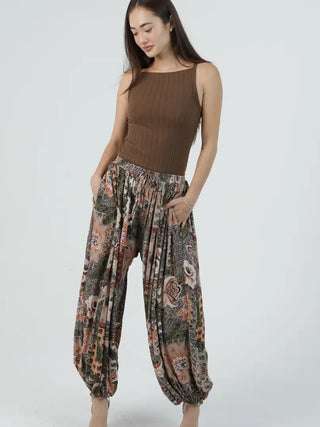 Autumn Paisley Harem Pants