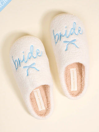 Blue Bride Slippers