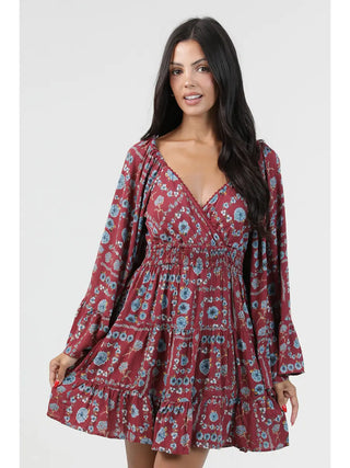 Claret Bloom Dress