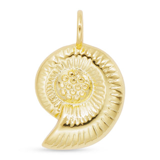 Gold Nautilus Shell Charm