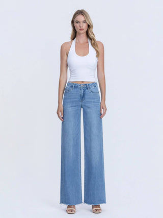 Free High Rise Wide Leg Jeans