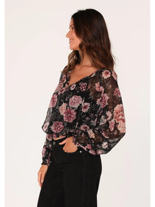 Moonlit Garden Sheer Blouse