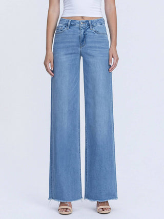 Free High Rise Wide Leg Jeans