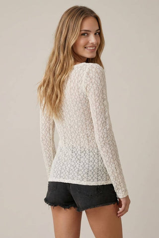 Crushed Lace Top