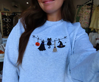 Spooky Embroidered Sweatshirt