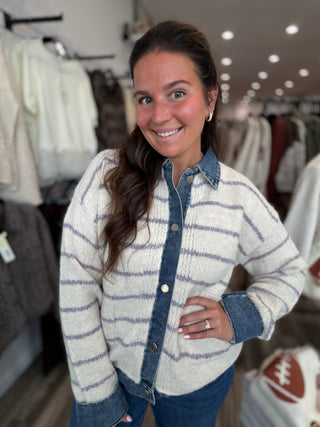 Denim Trail Cardigan
