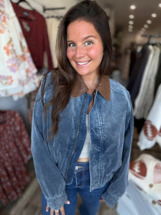 Harvest Corduroy Bomber Jacket
