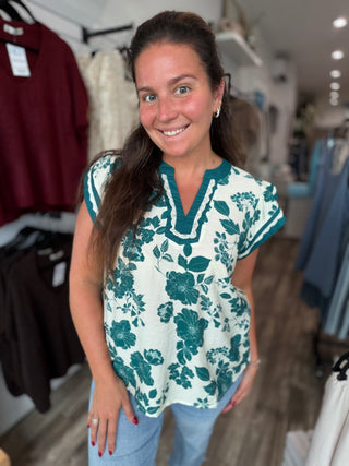 Peacock Bloom Top