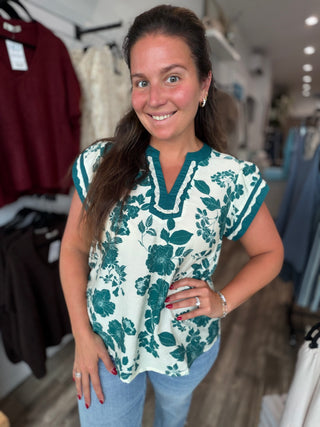 Peacock Bloom Top