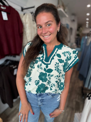 Peacock Bloom Top