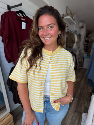 Buttercream Stripe Top
