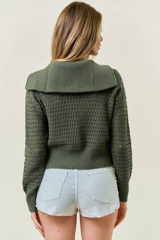 Forest Trail Zip Up Sweater