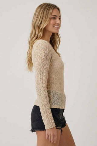 Crushed Lace Top