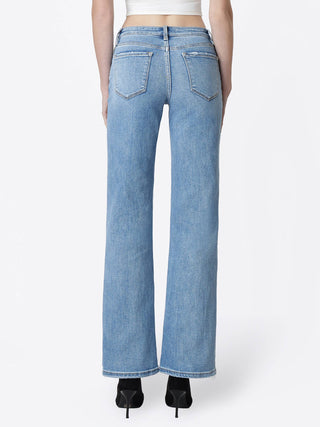 Vibrant Mid Rise Wide Leg Jeans